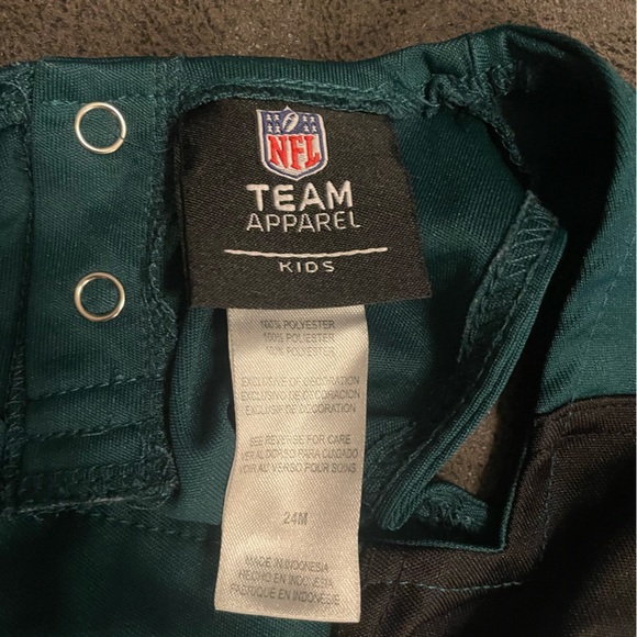 Eagles Kids Teal and Black Cheer Dress and Bloomers (24 months) - Picture 5 of 5